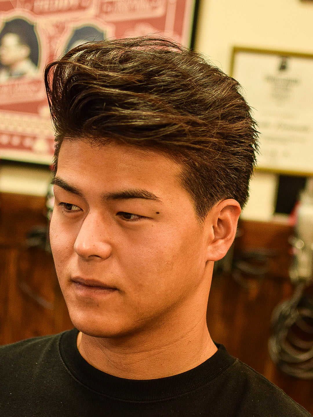 柔らかく細い直毛